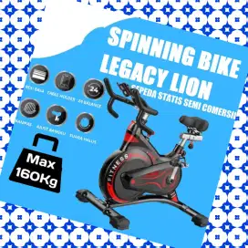 Sepeda statis Spinning Legacy Lion alat kebugaran MGE-881