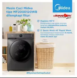 Mesin cuci Midea 1Tabung 7kg