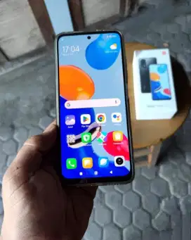 Redmi Note 11 Super Amoled Blue Fullset Resmi Indonesia