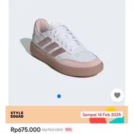 Adidas pink courtblock