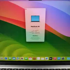 Macbook Air M3 Ram 8 Ssd 256
Layar 13 inch Full set Space Grey Ibox
