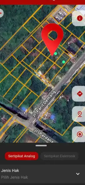 Tanah tepi jalan parit demang purnama pontianak