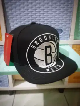 Topi Snapback Brooklyn Nets Big Logo By Mitchell & Ness