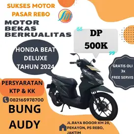 HONDA BEAT DELUXE GEN 1 TAHUN 2024 BERGARANSI, GRATIS OLI, SIAP PAKAI