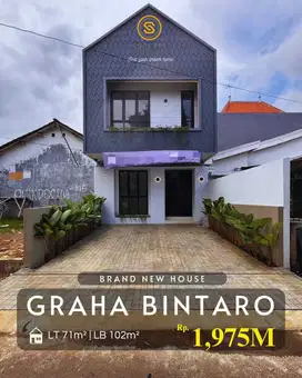 Dijual Rumah Brand New dalam Cluster Graha Bintaro Jaya Tangsel