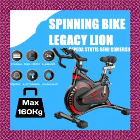 Sepeda statis Spinning Legacy Lion alat kebugaran MGE-881