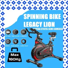 Sepeda statis Spinning Legacy Lion alat kebugaran MGE-881