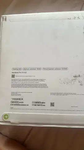 Macbook pro M4 512gb Second.