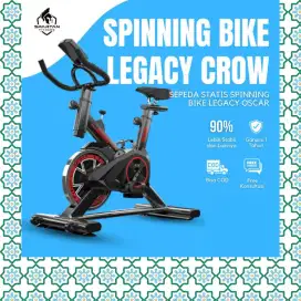 Sepeda statis Spinning Legacy Crow MN alat olahraga LNJ-482