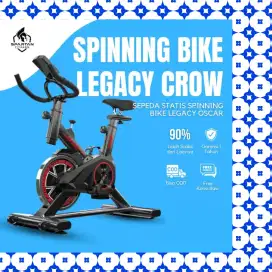 Sepeda statis Spinning Legacy Crow MN alat olahraga LNJ-482