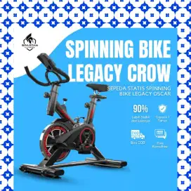 Sepeda statis Spinning Legacy Crow MN alat olahraga LNJ-482