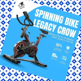 Sepeda statis Spinning Legacy Crow MN alat olahraga LNJ-482