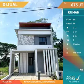 Dijual Rumah 2 Lantai Baru Di Tunggulwulung Lowokwaru Malang(OLX377)