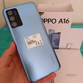 Handphone OPPO A16 4/64GB Bekas Mulus Fullset