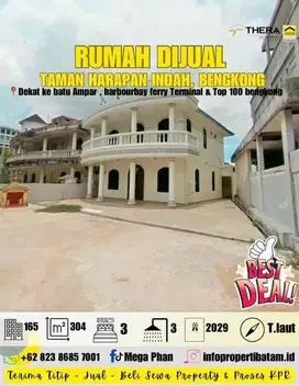 Dijual murah Rumah 2 lantai Tanah Besar di Bengkong arah batu Ampar