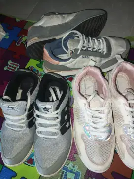 Dijual cepat borongan 3pasang sepatu