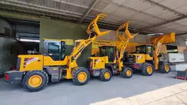 Wheel Loader China Tangguh Sparepart Mudah Kapasitas 1 - 3 Kubik Ready
