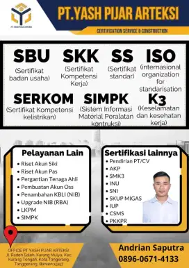 BUTUH SERTIFIKASI USAHA?
Yuk konsultasikan bersama kami