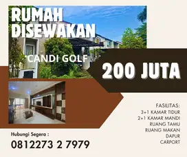 Disewakan Rumah Beserta perabot Grand Candi Golf 2LT