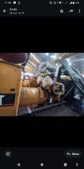 Dijual genset Caterpillar 1000 kva c32
