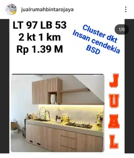Jual rumah dkt insan cendekia BSD Ciater direct penjual langsung