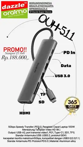 USB Hub Oraimo OUH-511