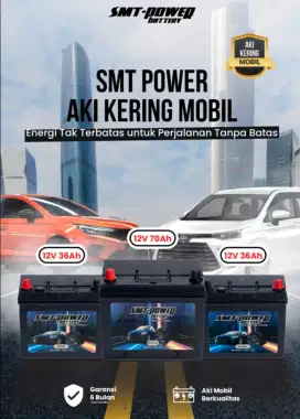Aki kering untuk Mobil 12 volt 36 amper