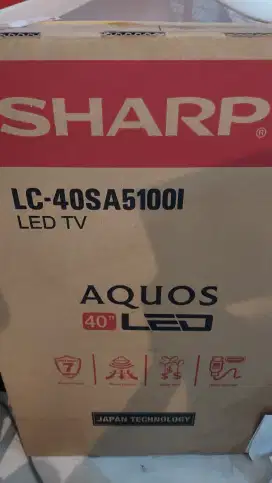 TV LED SHARP LC-40SA5100I AQUOS. BEKAS Umur pakai 1 bulan