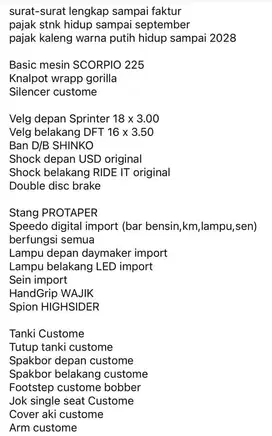 jual motor kesayangan boskuh bu !!!