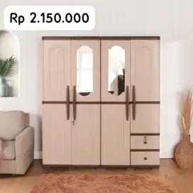 Lemari Plastik Olymplast 4pintu Murah Area Jogja (dwi)