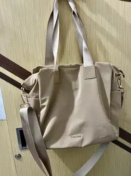 TAS PEREMPUAN WANITA Merche Tote Bag Wanita Billy warna Wheat