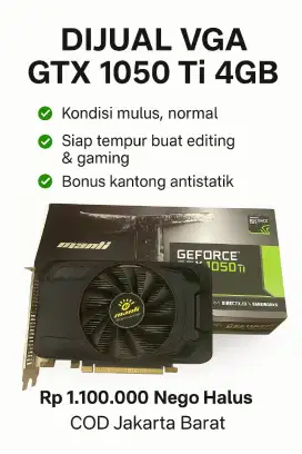 VGA Manli GeForce GTX 1050 Ti 4GB GDDR5