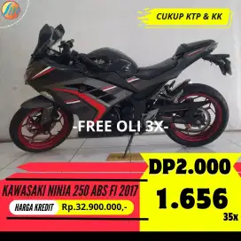 KAWASAKI NINJA 250 ABS FI 2017 BISA KREDIT DP MURAH ANGSURAN RINGAN