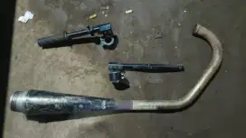Paket stang jepit dan knalpot