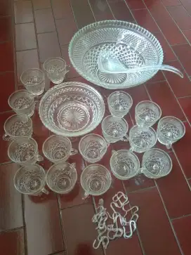 MANGKOK ES BUAH / PUNCH SET CRYSTAL