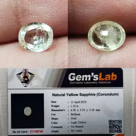 Natural Yellow Sapphire (Corundum) - Batu Yakut