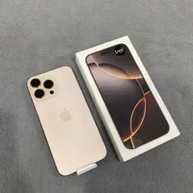 iPhone 16 Pro Max 256GB Dessert Titanium iBox 3 minggu pake