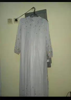 gamis warna abu ke biruan