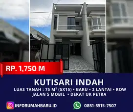 KUTISARI INDAH Row Lebar ‼️Rumah Baru 2 Lantai dekat UK Petra