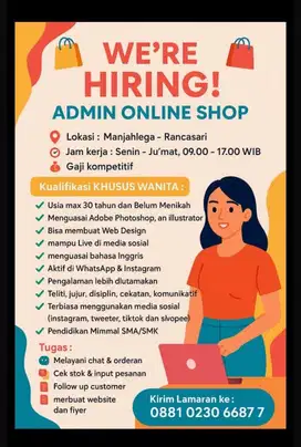 Admin  design grafis Wanita Metro Margahayu Raya