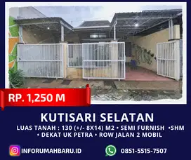 KUTISARI SELATAN Lebar 8‼️Rumah Bonus Furnish dekat UK Petra