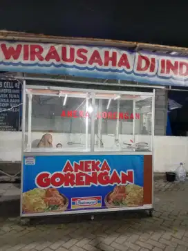 Dijual Cepat Gerobak Gorengan Dan Nasi Goreng Ukuran 200 x 80 Cm