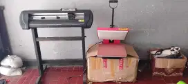 Mesin Cutting Jinka XL Pro V dan Mesin Press Sablon 38 x 38