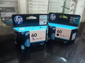 paket Tinta Catridge Hp 60 Black dan 60 Color ( Hitam & Warna )