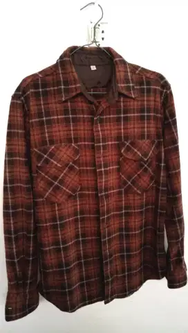 Kemeja flannel uniqlo strech size L original flanel