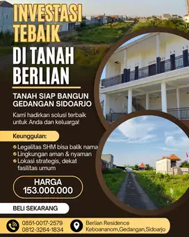 tanah murah sudah SHM di sidoarjo