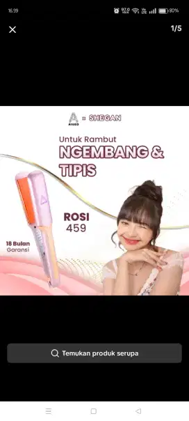 Catokan rambut kramik