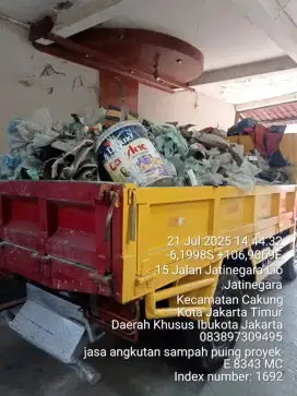 Jasa pengurugan puing dan buang sampah
