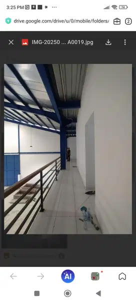 Dijual Gudang Kapuk Kamal 12 x 34 m2 lb 480 m2, lt 915, IMB, air pam &