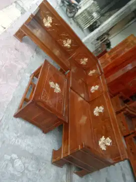 Kursi tamu kayu jati model sudut L